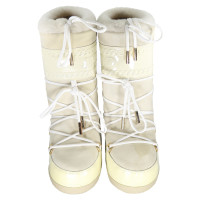 Jimmy Choo Boots Leather in Cream