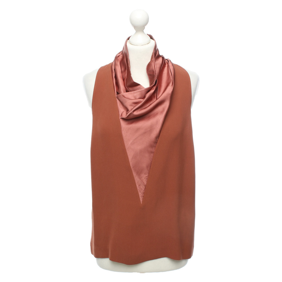 Haider Ackermann Top Silk in Brown