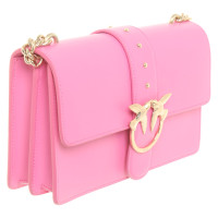 Pinko Umhängetasche aus Leder in Rosa / Pink