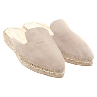 Prada Slipper/Ballerinas aus Wildleder in Beige