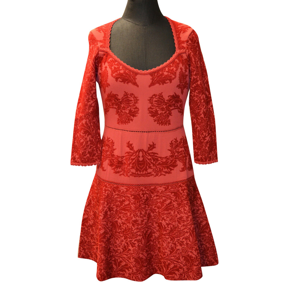 Zac Posen Kleid aus Viskose in Rot