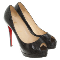 Christian Louboutin Peep-toes from snake