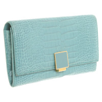 Smythson Bag/Purse Leather in Turquoise