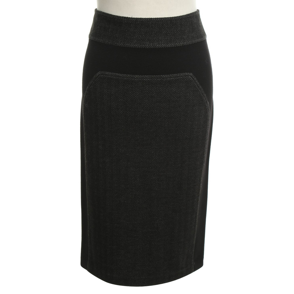 Diane Von Furstenberg skirt in black / grey