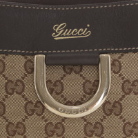 Gucci Handtasche in Beige/Braun