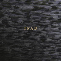 Anya Hindmarch iPad leather case in black