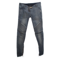 Balmain Skinny jeans with Bikerelementen