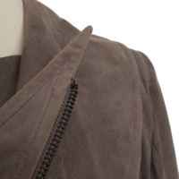 Haider Ackermann Leather jacket with eye-catching collar
