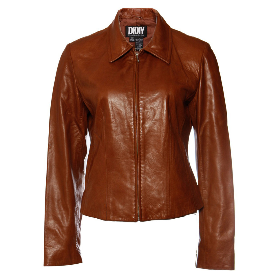 Dkny Giacca in pelle a Cognac
