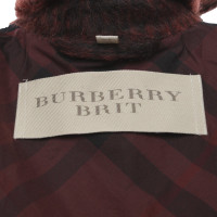 Burberry Manteau en rouge / noir