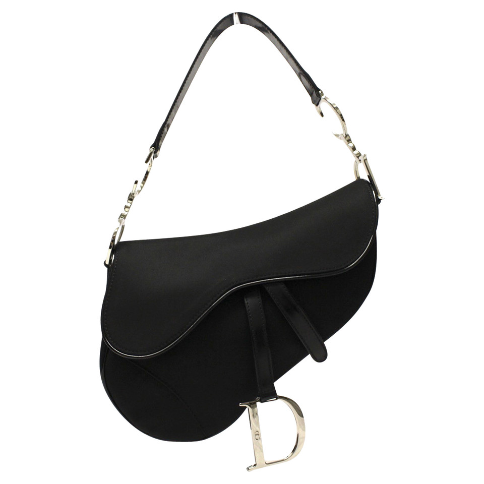 Dior Saddle Bag en Toile en Noir