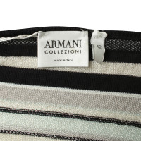 Armani Collezioni Camicia a righe in maglia fine