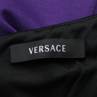 Versace Jurk in zwart / violet