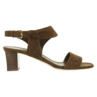Loro Piana Sandals Suede in Olive