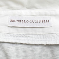 Brunello Cucinelli Blusenshirt in Grau-Meliert