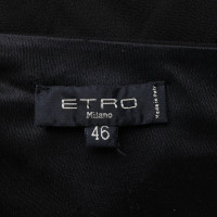 Etro Robe en Jersey en Noir