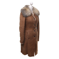 Gucci Lambskin coat in light brown