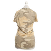 Majestic top with camouflage pattern