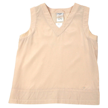 Chanel Top Silk in Nude