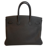 Hermès Birkin Bag 35 in Pelle in Grigio