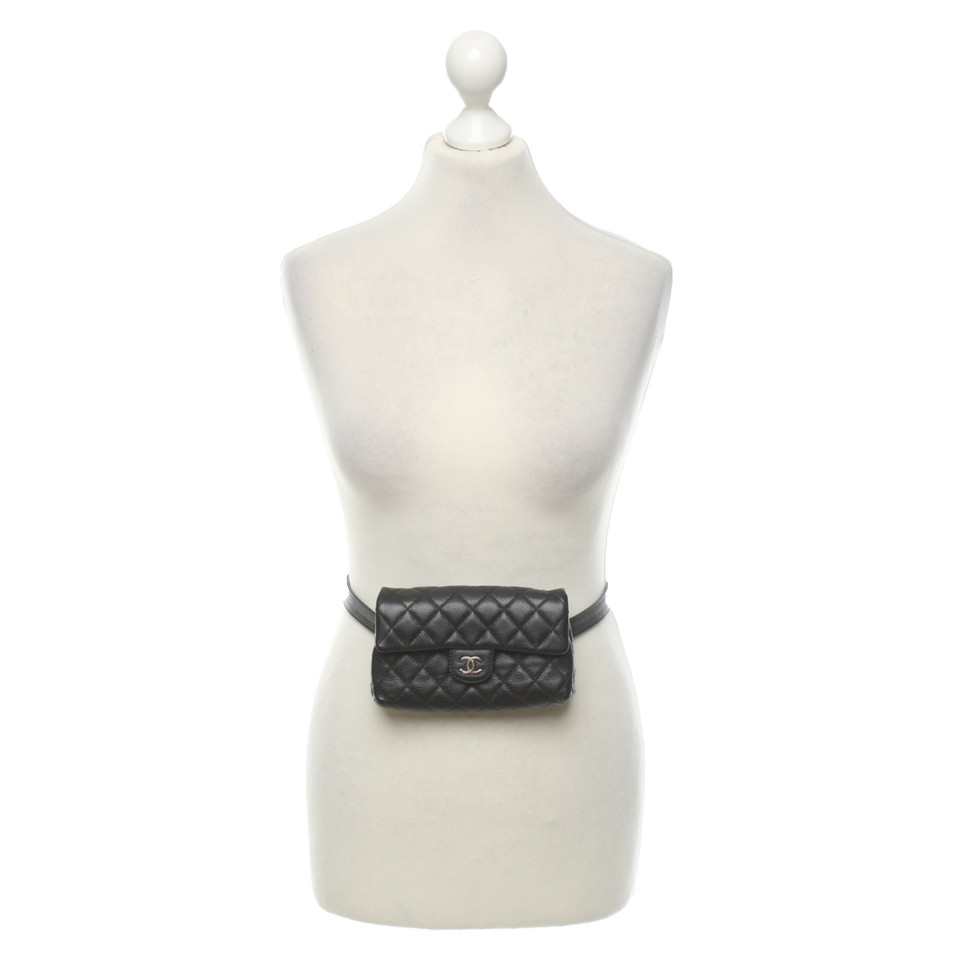 Chanel Uniform Belt bag made of leather in black