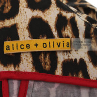 Alice + Olivia Kleid mit Leoparden-Muster