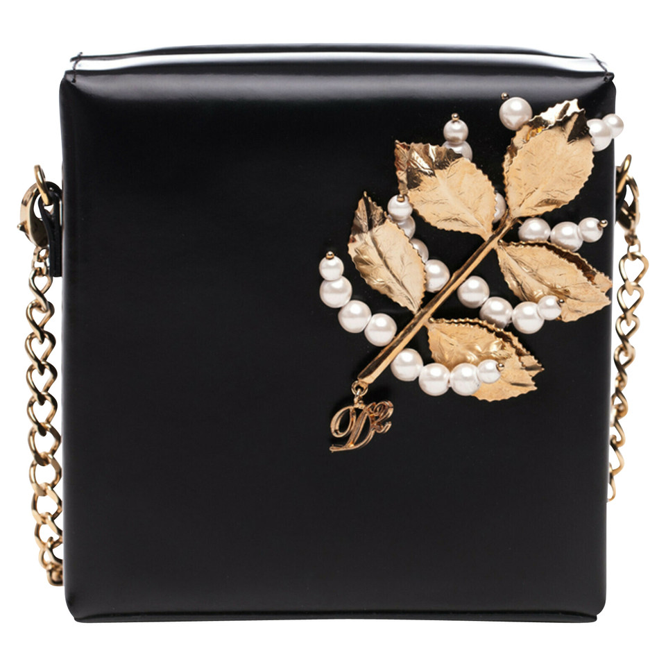 Dsquared2 Clutch Bag Patent leather in Black