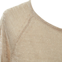 Hoss Intropia Roséfarbener Pullover mit Metallic-Effekten 