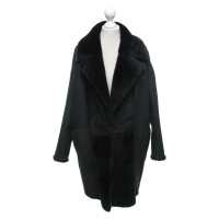 Sprung Frères Paris Jacket/Coat Fur in Black