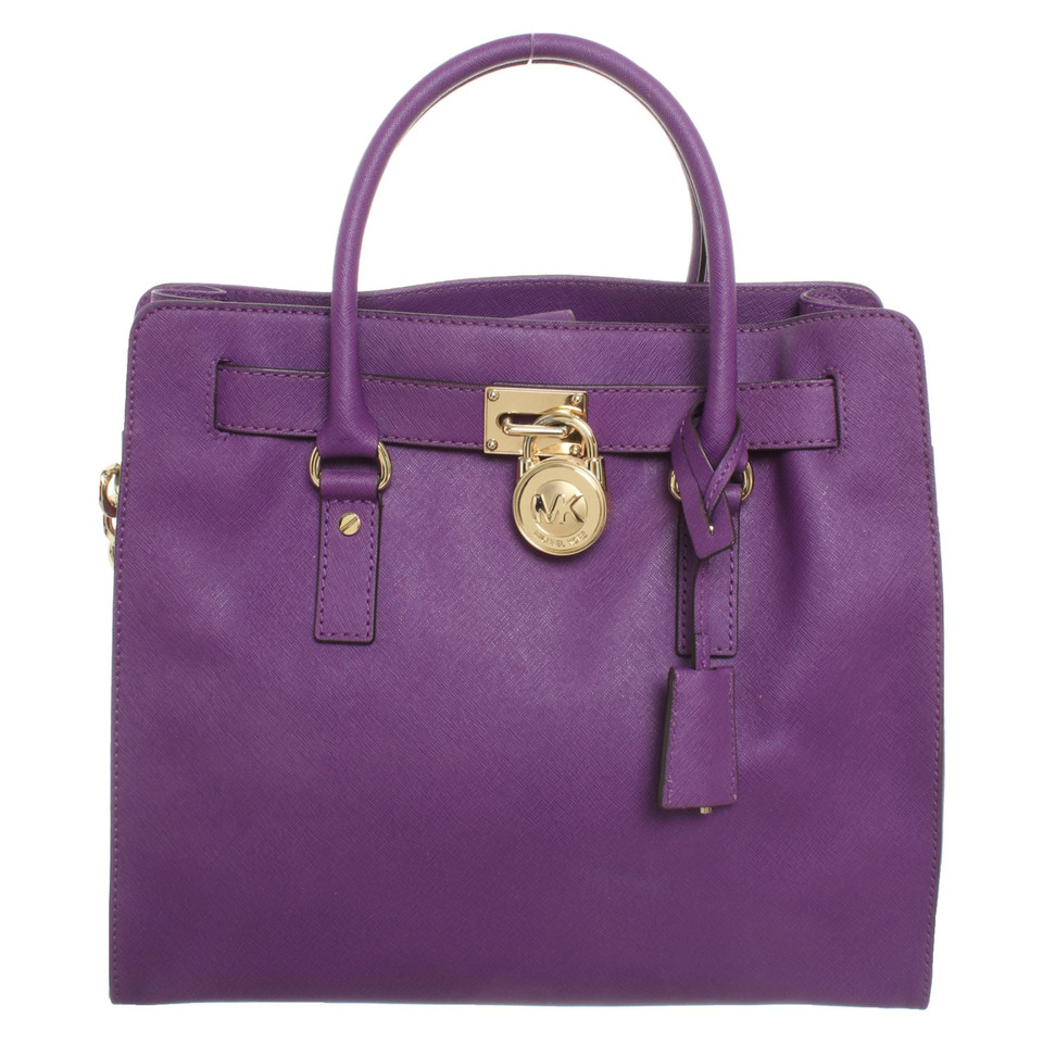 Michael Kors Handbag Leather in Violet