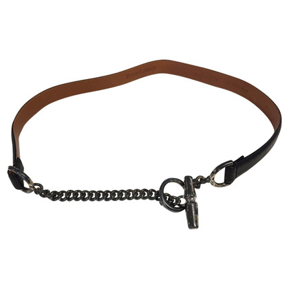 Ralph Lauren Leather belt with chain element