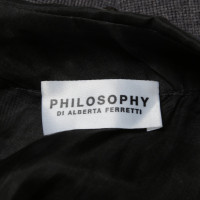 Philosophy Di Alberta Ferretti Robe en noir / gris