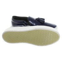 Céline Slippers/Ballerinas Patent leather in Blue