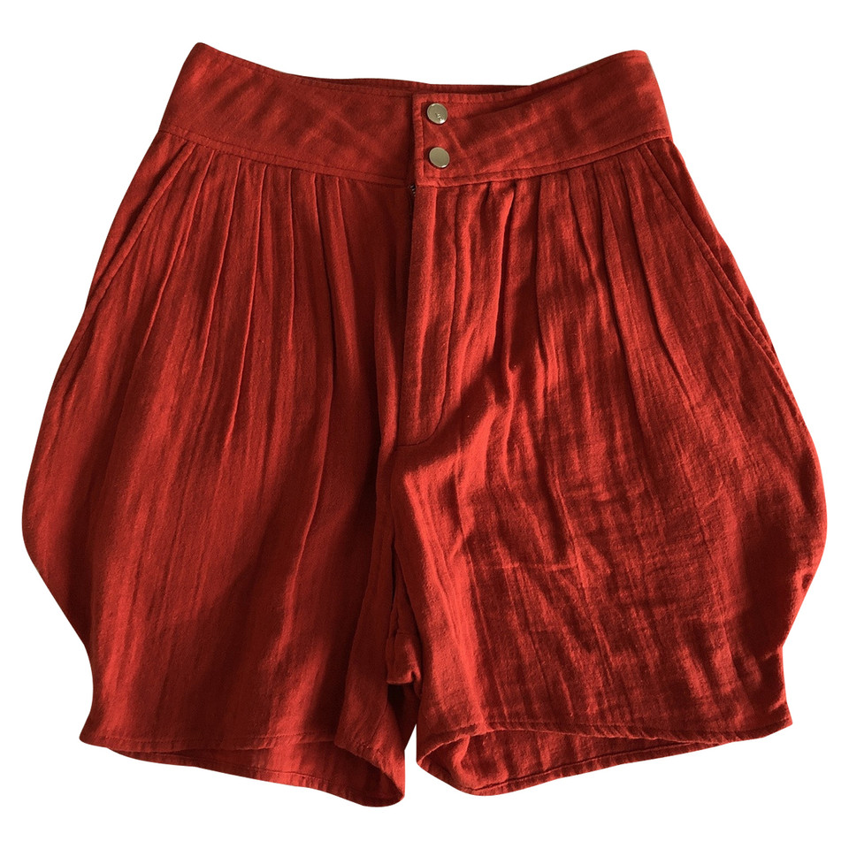 Laurence Bras Shorts aus Baumwolle in Rot