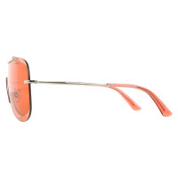 Gucci Sonnenbrille in Silber/Rot