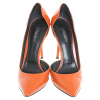 Dolce & Gabbana Patent leather Pumps in Orange