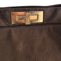 Fendi Peekaboo Bag Large aus Leder in Braun