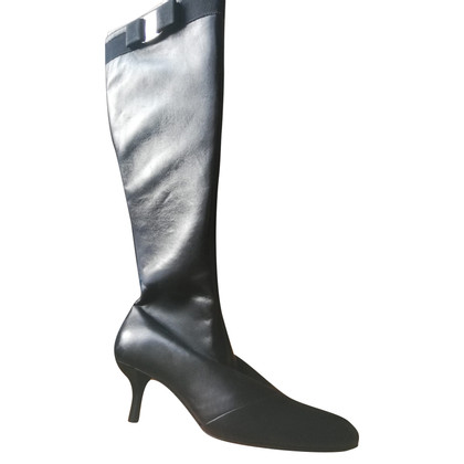 Salvatore Ferragamo Boots Leather in Black