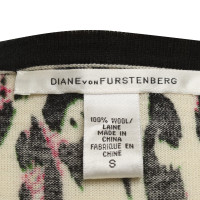 Diane Von Furstenberg Gebreide jurk met luipaard patroon