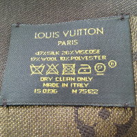 Louis Vuitton Monogram Glansdoek in bruin / goud