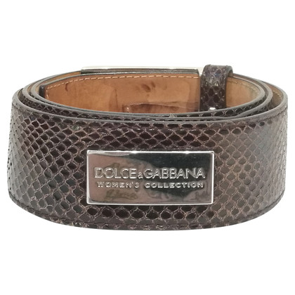 Dolce & Gabbana Python-Gürtel