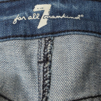 7 For All Mankind Jeansrock in Blau