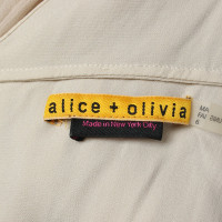 Alice + Olivia Dress Silk in Beige