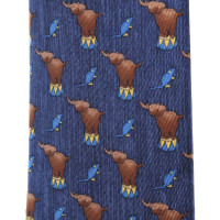 Hermès Tie with elephant motifs