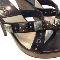 Christian Dior wooden sandal