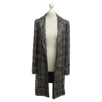 Lanvin cappotto di tweed in bianco / nero