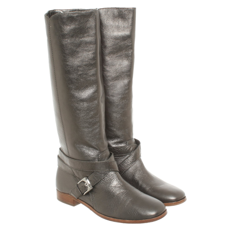 Marc By Marc Jacobs Stivali in Pelle in Grigio
