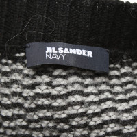 Jil Sander Gebreide trui in zwart / White
