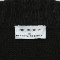 Philosophy Di Alberta Ferretti Strick aus Wolle in Schwarz