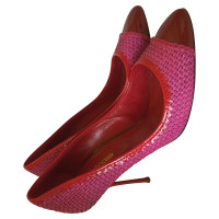 Sergio Rossi Pumps/Peeptoes Leather in Fuchsia